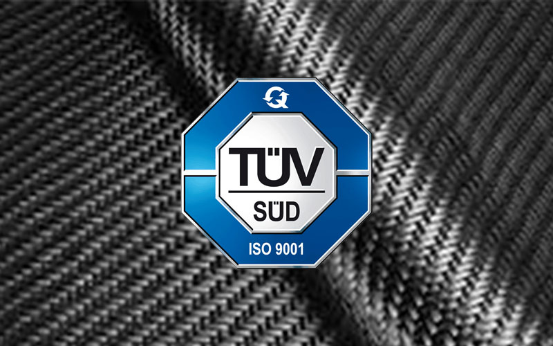  ISO 9001 certification by Tüv Italia.